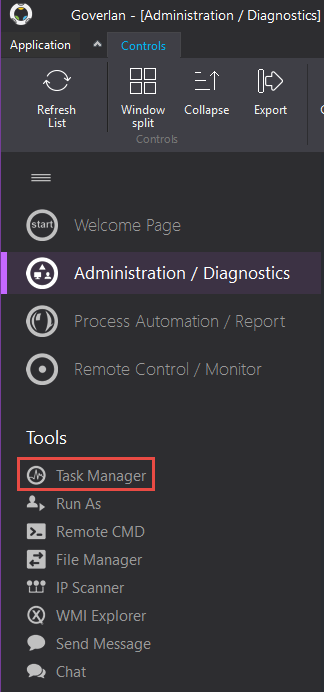 connect to task manager on remote computer